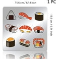 thumbnail image 4 of Sushi Metal Stencils, Salmon Sushi Stainless Steel Stencils Japanese Style Journal Template for Wood Carving Drawings Woodburning Engraving Scrapbooking Project, 6x6", 4 of 7