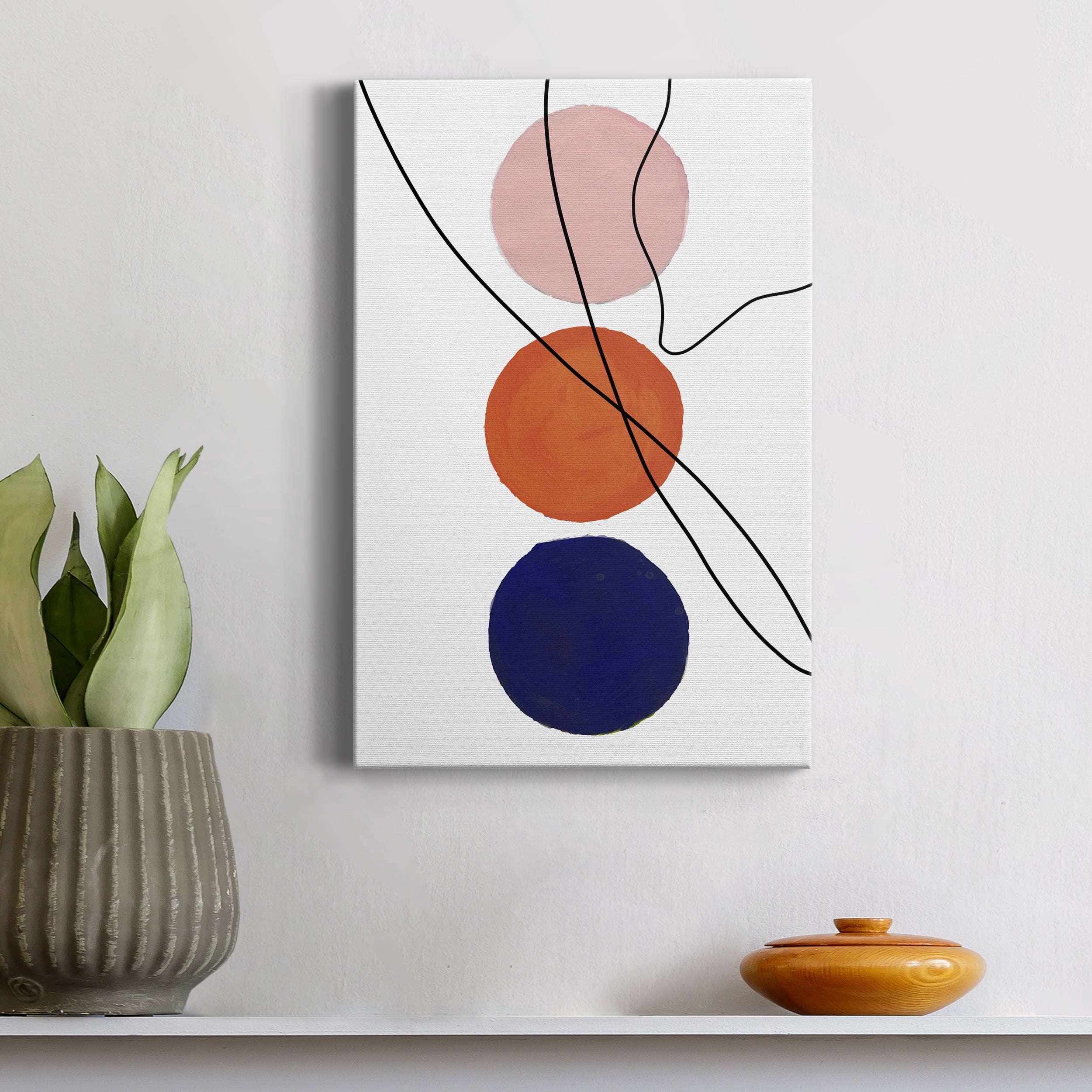 Millenium Geo Abstract Premium Gallery Wrapped Canvas - Ready to Hang - 24 x 36