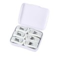 thumbnail image 1 of Juego de 6 soportes para edredón de seguridad NQ, sin agujas, blanco, 1 of 3