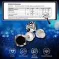 thumbnail image 5 of F136 Titanium Stud Earrings for Men Women Hypoallergenic Moissanite Screw Back Earrings with VVS Clarity Exquisite, 5 of 7