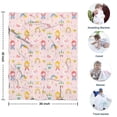 thumbnail image 4 of Fairy Tale Princess Pattern Blanket,Comfortable Soft Flannel Throw Blanket,All Season,Warm Lightweight Blankets for Sofa Bed Couch Living Room Chair,30"x40", 4 of 4