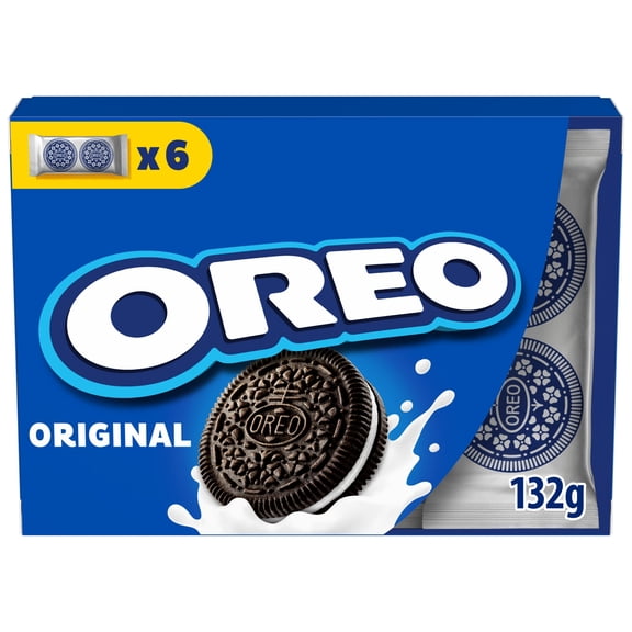 Oreo Lunchbox Vanilla Chocolate Cookies Multipack x 6 132g, Imported from Britain