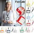 thumbnail image 1 of Cagogo 8Pcs Health Card Protective Case, Immunization Card Holder for Vaccination Records, Clear Double Sided ID Badge Holder for Work Study, Laminated Card Protector Case for Nurses Teachers, 1 of 9