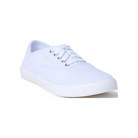 

Time and Tru Women s Casual Lace up Sneakers - Wide Width Available
