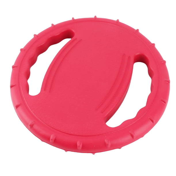 Disco Volador Para Perros, Juguete De Disco Volador Para Perros, Disco Volador De Goma Flexible Con Chirriador Y Diseño Hueco Para Perros Grandes, Entrenamiento Al Aire Libre