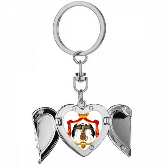 Jordan Asia National Emblem Heart Angel Wing Key Chain Holder