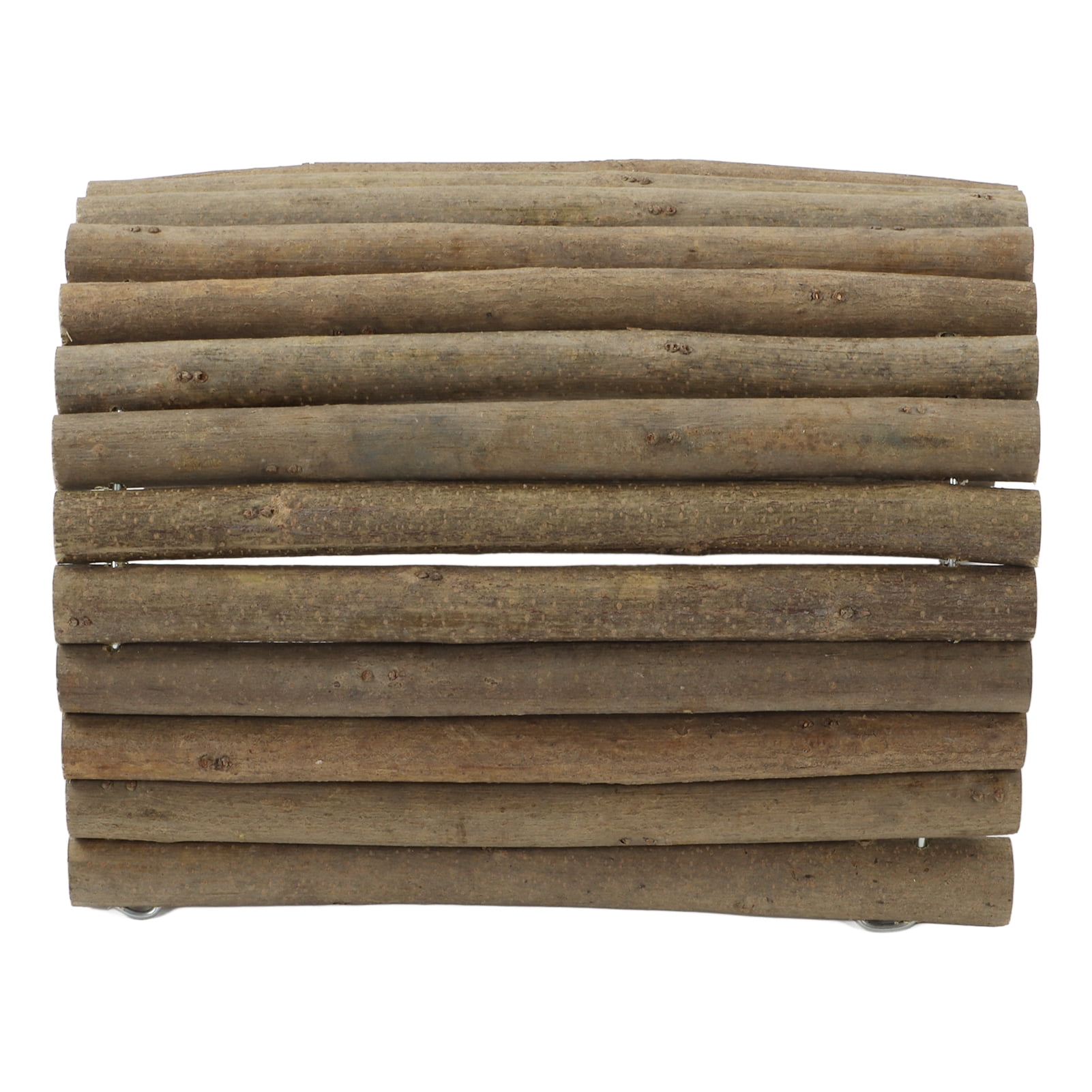 Rupoun Natural Wood Hamster Tunnel Small Animal Bendy Bridge Hideout for Gerbil Guinea Pig Chinchilla Ferret Hedgehog Rat 7.9x15.7in / 20x40cm
