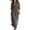A-Gray, variant on MaFYtyTPR Women's 3/4 Sleeve Maxi Dress Turn Down Collar V-Neck Puff Sleeved Loose Linen Sundress For Summer Daily Wear A-White M