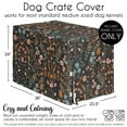 thumbnail image 6 of Sweet Jojo Designs Boho Floral Wildflower Black and Orange Dog Crate Kennel Cover 36in., 6 of 6