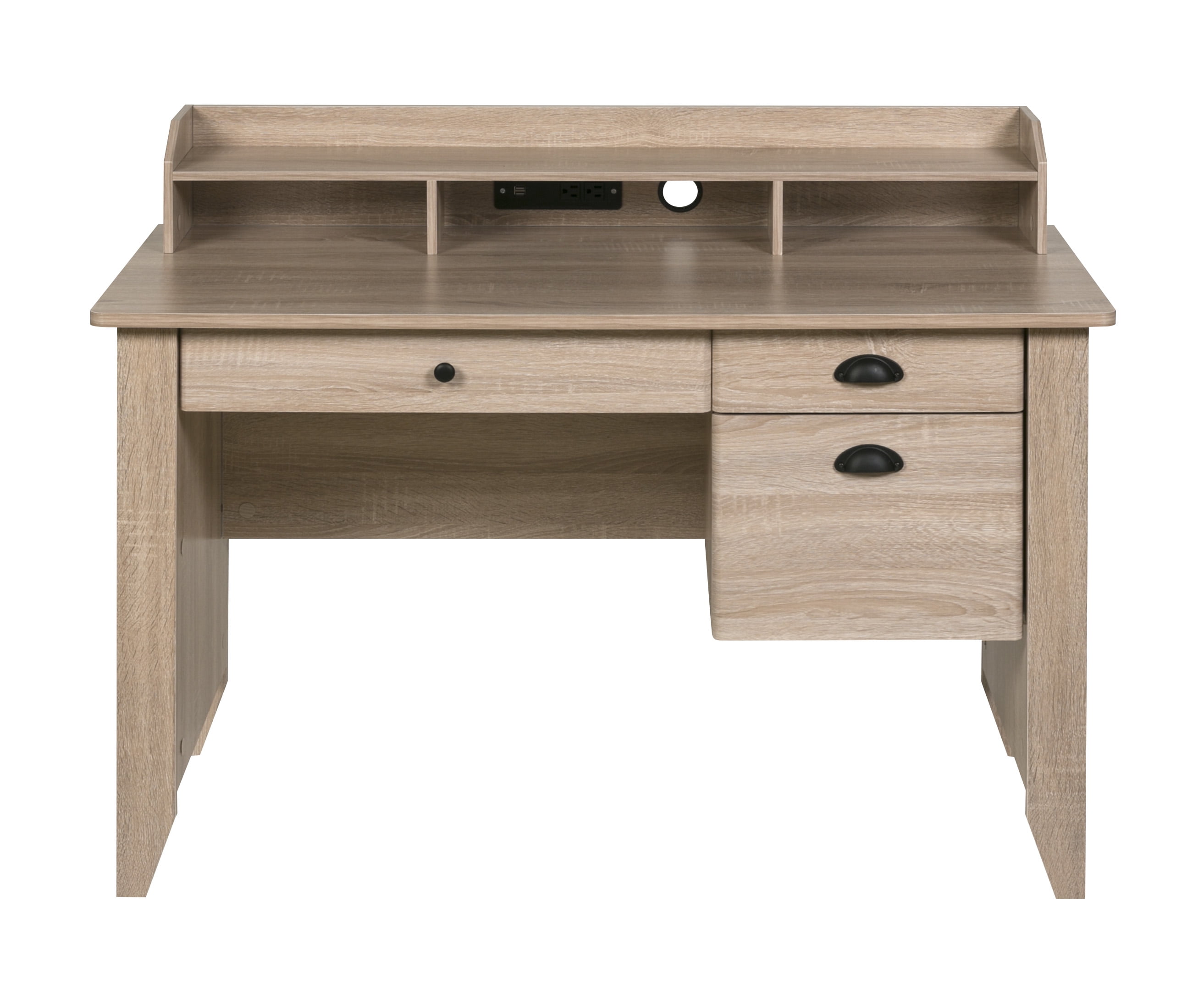 Eleanor Executive Desk With Hutch, USB And Charger Hub atelieryuwa