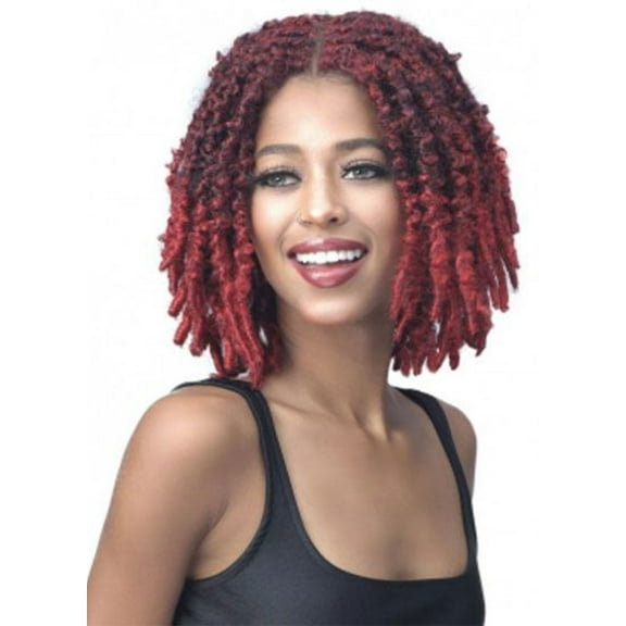 Bobbi Boss Calif. Butterfly Locs12 4X4 Deep Lace Wig MLF613 / Color: T1B/350 / Length: 12 INCH Lace Wigs