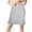 Grey, variant on Women's Elastic Waist Midi Skirt â Soft Stretchy Breathable Half for Dresses, Solid Color Underwear Bottom with Strap