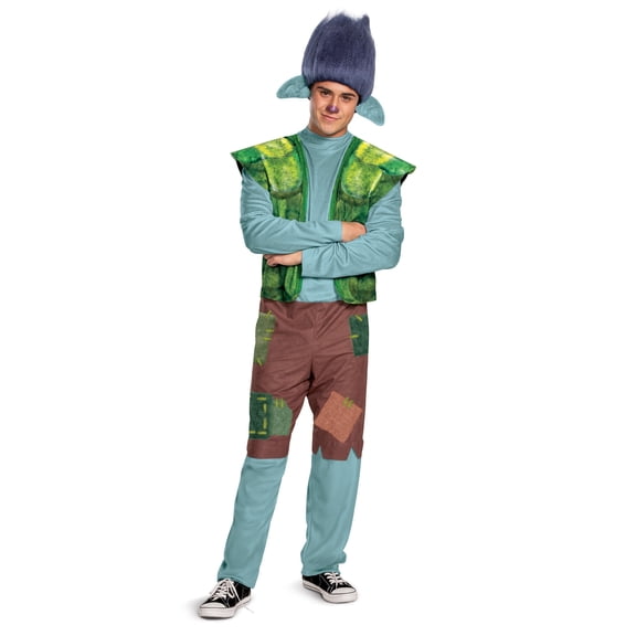 Trolls World Tour Branch Men's Costume Medium 38-40