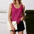 thumbnail image 4 of Tank Tops For Women Summer Fashion Sequin Tops Neck Sequin Sleeveless Tanks Tops Blouses Camisole Tops For Women, 4 of 7