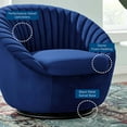 thumbnail image 2 of Modway Whirr Tufted Performance Velvet Swivel Chair, 2 of 7