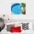 thumbnail image 5 of BCIIG Palm Tree Beach Wall Art Canvas Print for Living Room Bedroom Home Office Decor 16x12in, 5 of 6