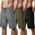 thumbnail image 1 of Pack de 3 pantalones cortos de pijama Bunnycool para hombre con bolsillos, 1 of 6