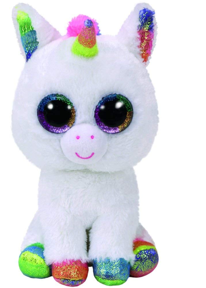 Ty Beanie Boos Rainbow Purple Unicorn 3" Plush Toy Key Clip 36530 for sale online 