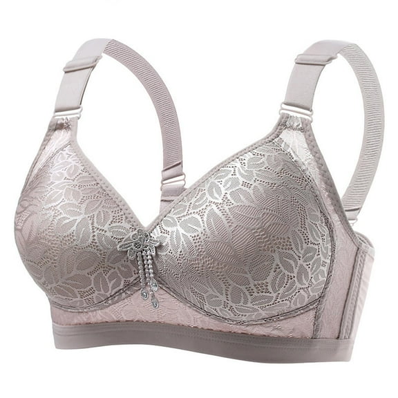 COBKK Supportive Racerback Sports Bra clearance Women's Fashion Plus Size Wire Free Comfortable Push Up Hollow Out Bra Underwear Womens Sports Bras High Support Y-265 Gray 3XL