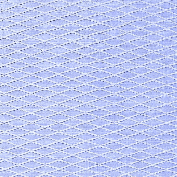 Ahgly Company Indoor Square Solid Blue Modern Area Rugs, 8' Square
