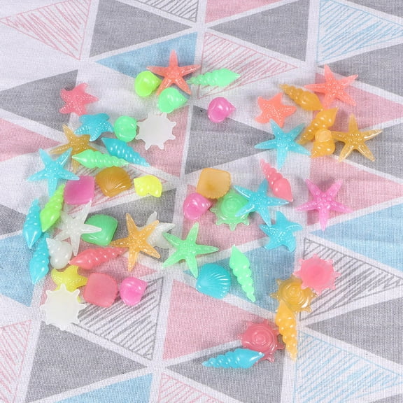 WHAMVOX Aquarium Decorative Stones Safe for Fish Tanks Assorted Color Smooth Surface 50pcs