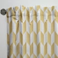 thumbnail image 3 of Designart 'White and Gold Geometric Pattern I' Mid-Century Modern Curtain Panel, 3 of 5