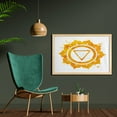 thumbnail image 2 of Colorful Wall Art with Frame, Traditional Known with Ragged Brushstrokes Secret of Earth Print, Printed Fabric Poster for Bathroom Living Room, 35" x 23", Orange, by Ambesonne, 2 of 2