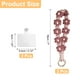 thumbnail image 2 of Uxcell 2 Pcs Correa para Teléfono con Pestañas de Sujeción, Pulsera Lanyard para Teléfono Celular Hecha a Mano para Mujeres y Niñas, Morado, 2 of 7
