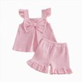 thumbnail image 4 of TOWED22 Infant Baby Cute Outfits 2 Piece Sleeveless Tank Tops and Shorts Lovely Casual Summer Sets Clothing(Red,18-24 M), 4 of 4