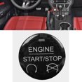 thumbnail image 3 of Car Interior Decoration Left-Hand Drive Carbon Fiber  Start Stop Button Trim Decoration  Fit For  2015-2019, 3 of 8