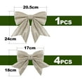 thumbnail image 2 of LINLIN Large Gold Glitter Bows for Christmas Tree Decoration- 5PCS Christmas Decorative Bows Christmas Tree Bow Christmas Bows Decorative Xmas Decor Wreath Ornament, 2 of 6