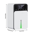 thumbnail image 3 of Dehumidifier for Home up to 1000 sq.ft, 51 oz Small Quiet Dehumidifier with Drain Hose, Timer Modes Auto Shut Off, 7 Color Night Light for Bedroom Bathroom Basement Decoration, 3 of 9