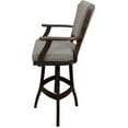 thumbnail image 3 of Classic Swivel Bar Stool Solid Wood 30" - Jetty June Tan Fabric - Walnut, 3 of 3
