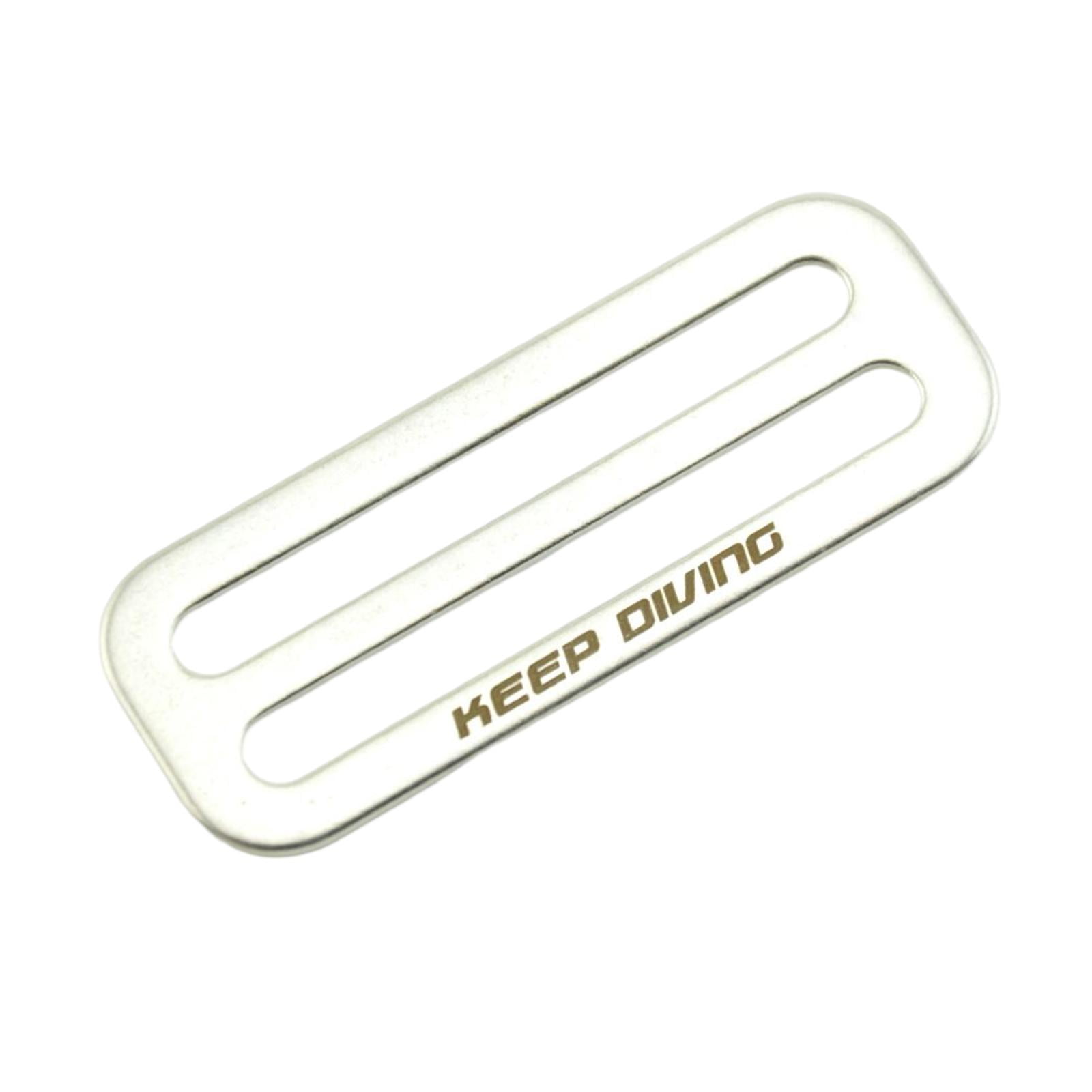 Scuba Diving Belt Slide Keeper Stainless Steel Adjustable 5cm bing