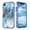 Blue, variant on Casetego for iPhone XR Case 6.1",Shiny Bling Marble Full Body Protective Support Wireless Charing Bumper Rugged Anti-Scratch Hybrid Rubber Case Cover,Blue