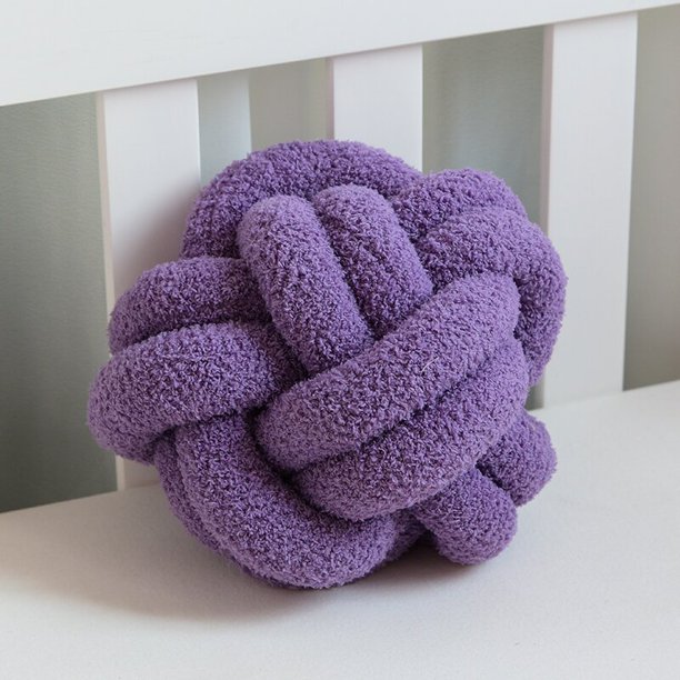 Almohada decorativa para sofá de terciopelo de dos nudos y medio, de estilo moderno y sencillo, tejida a mano y cómoda