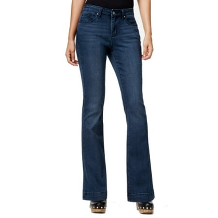 Stonewashed Jeans - Earl NEW Blue Women's Size 2X32 Stonewashed Flare 5-Pocket Jeans