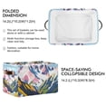 thumbnail image 2 of Yayeee 2 Pack Canvas Storage Basket with Handles for Shelves Fabric Bins Closet Organizer, Abstract Mountain, 2 of 8