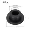 thumbnail image 2 of Uxcell 18pcs T-Shaped Silicone Plugs 23mm 7/8 Inch Dia Snap in Plug Hole Seal Cover Round Rubber Stopper, 2 of 6