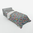 thumbnail image 3 of Ambesonne Leaves Bedding Set 4 Pcs, Seasonal Flower Garden, Queen, Multicolor, 3 of 3