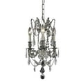 thumbnail image 1 of Elegant Lighting Rosalia 13" 3 Light Royal Crystal Chandelier, 1 of 2