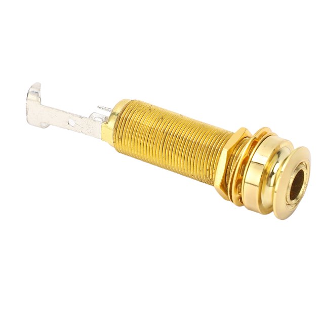 Guitar Bass Barrel Jack 1/4 Inch 6.35mm Threaded Cylinder Output Jack Socket For Electric Guitars Basses