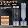 thumbnail image 4 of Hydrogen water bottle, portable hydrogen electrolysis water machine, hydrogen water generator, hydrogen rich water glass family travel health cup 420ml, 4 of 11