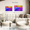 thumbnail image 4 of Elephant Stock Abstract Rainbow Screen Wall Art - Horizontal Canvas Wall Art - Living Room Wall Decor - Abstract Canvas - Blue And Pink Decor - 30" x 20", 4 of 8
