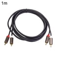 thumbnail image 2 of 3660B 2RCA to 2RCA Male to Male Lotus Cable AV Four-head Amplifier Audio Line, 2 of 7