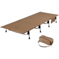 thumbnail image 1 of Lit de Camp Pliant Super Facile à Assembler Ultraléger Compact Robuste avec Sac de Transport pour Adultes Camping Randonnée (Marron), 1 of 8