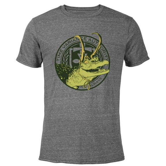 Marvel Loki Alligator Loki TVA - Short Sleeve Blended T-Shirt for Adults - Customized-Dark Heather