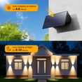 thumbnail image 4 of Luces solares de pared Roopure para exteriores, paquete de 8 unidades, blanco cálido, IP65, 4 of 8