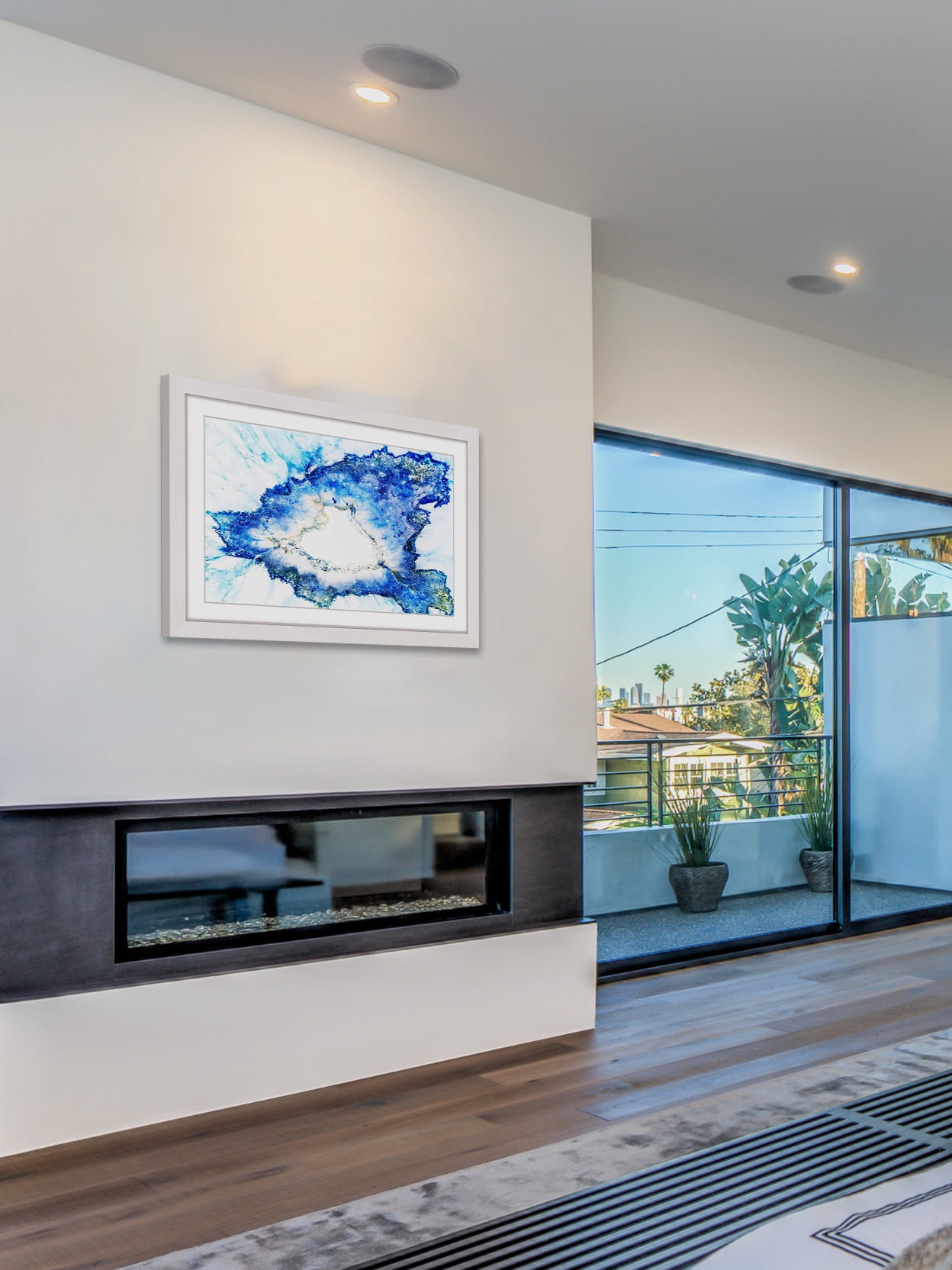 "Azure" Framed Painting Print