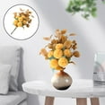thumbnail image 3 of Ramo de flores artificiales para decoración de novia, ramos de referencia para fiesta Amarillo, 3 of 7